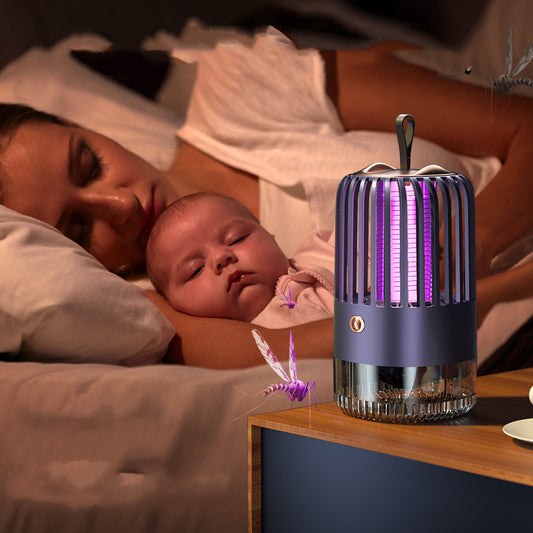 Jolie Lampe  anti-moustiques aspirante portable et rechargeable USB